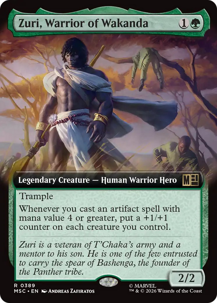 Zuri, Warrior of Wakanda (Extended Art) [Marvel Super Heroes Commander] | Jack's On Queen