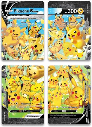 Pikachu V-UNION (Set of 4) [Sword & Shield: Black Star Promos] | Jack's On Queen