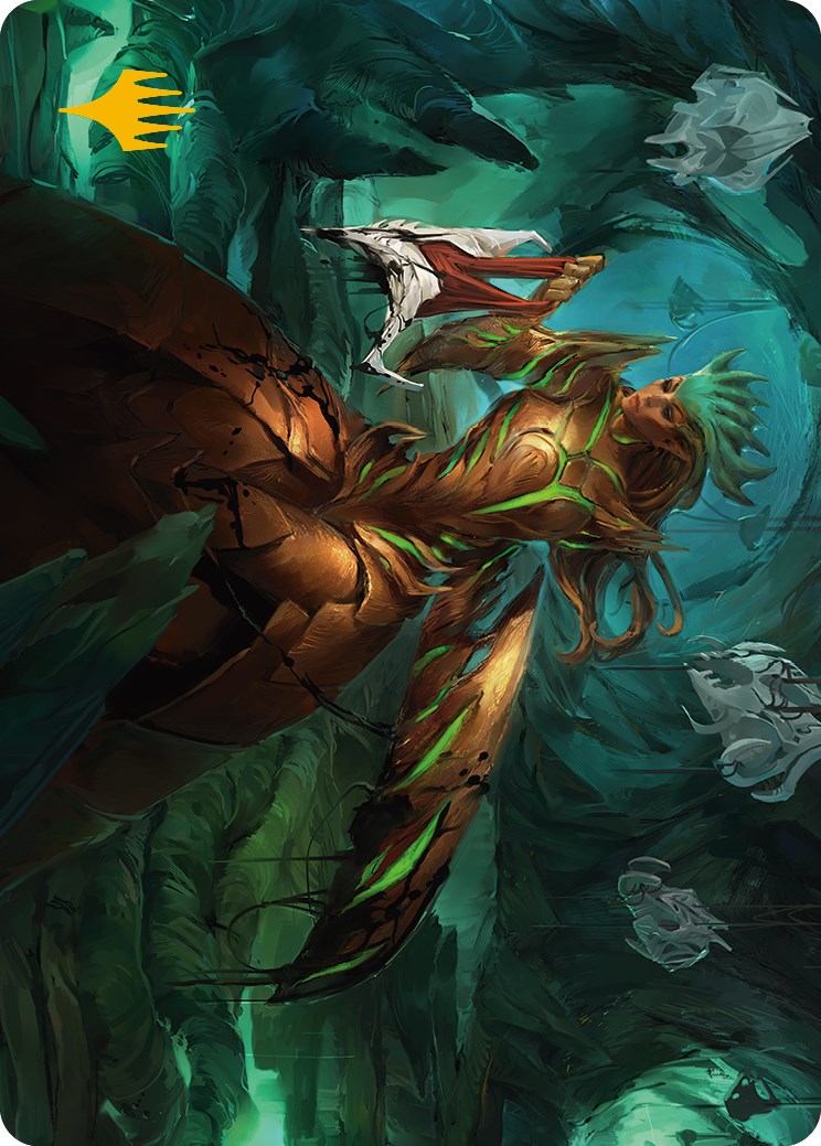 Glissa Sunslayer Art Card (Gold-Stamped Signature) [Phyrexia: All Will Be One Art Series] | Jack's On Queen