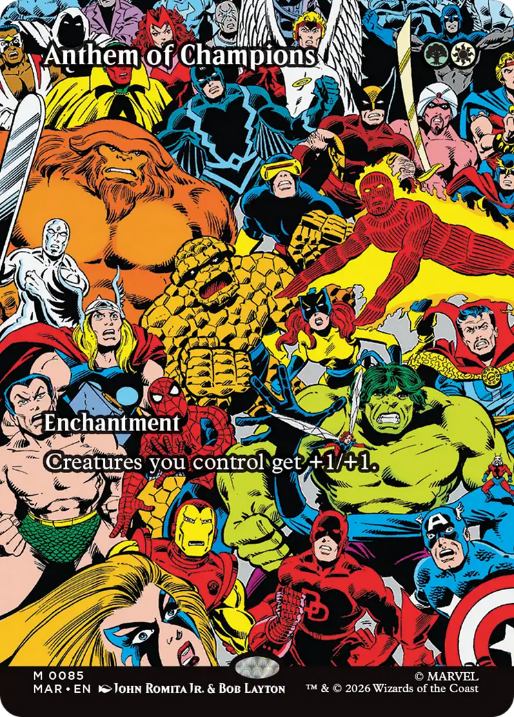 Anthem of Champions (Borderless) [Marvel Universe: Eternal-Legal] | Jack's On Queen