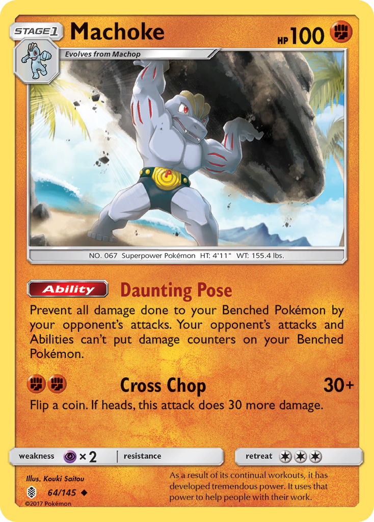 Machoke (64/145) [Sun & Moon: Guardians Rising] | Jack's On Queen