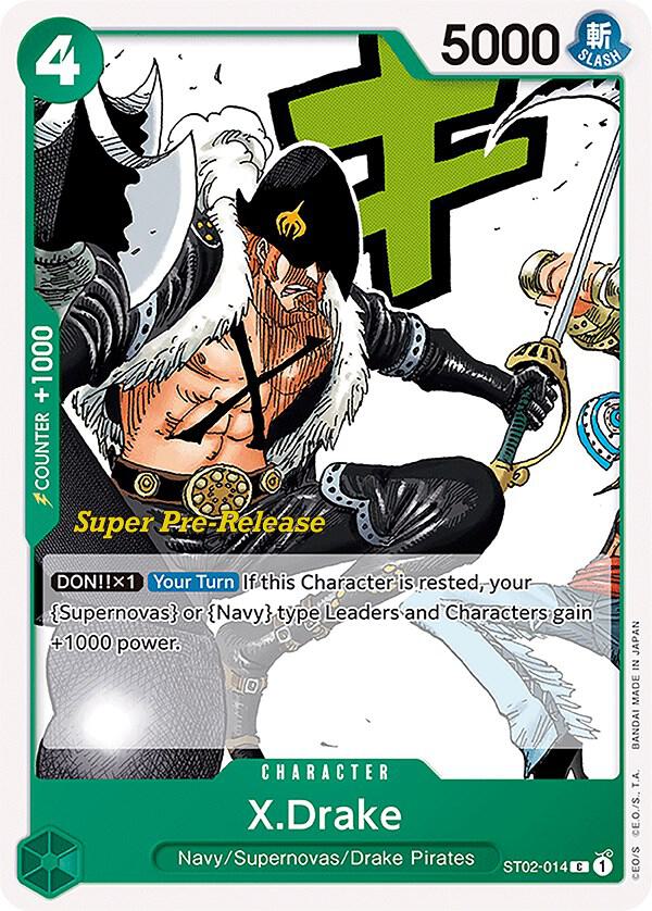 X.Drake (ST02-014) [Super Pre-Release Starter Deck 2: Worst Generation] | Jack's On Queen