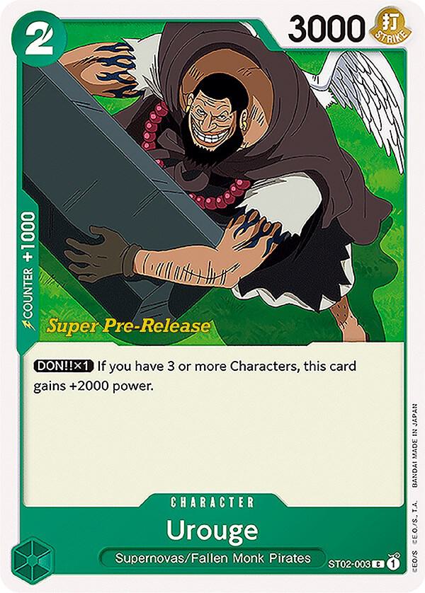 Urouge (ST02-003) [Super Pre-Release Starter Deck 2: Worst Generation] | Jack's On Queen