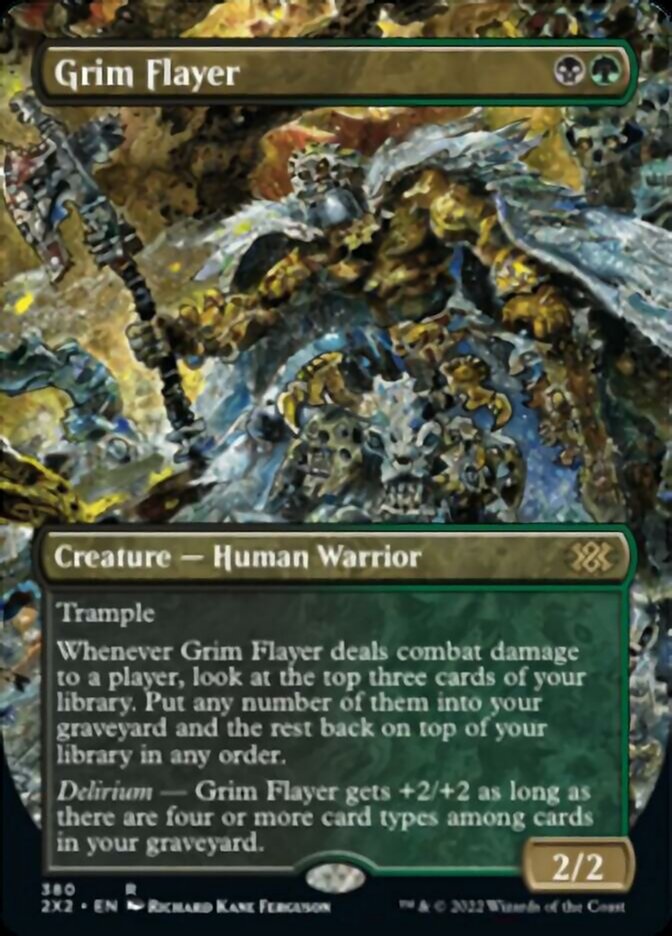 Grim Flayer (Borderless Alternate Art) [Double Masters 2022] | Jack's On Queen