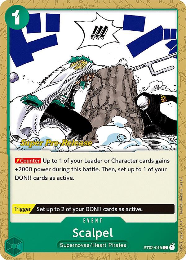 Scalpel (ST02-015) [Super Pre-Release Starter Deck 2: Worst Generation] | Jack's On Queen
