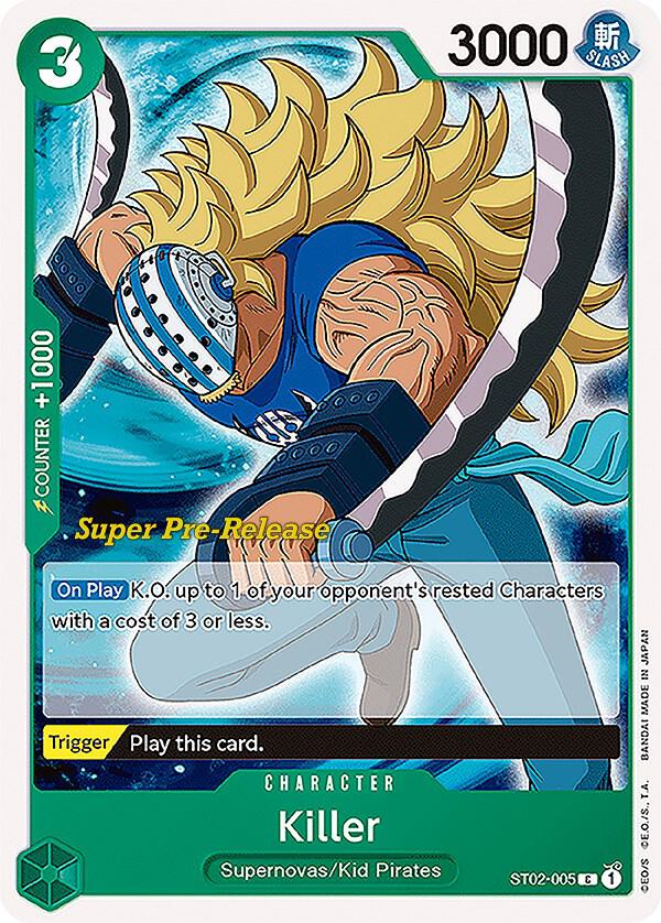 Killer (ST02-005) [Super Pre-Release Starter Deck 2: Worst Generation] | Jack's On Queen