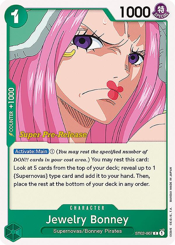 Jewelry Bonney (ST02-007) [Super Pre-Release Starter Deck 2: Worst Generation] | Jack's On Queen