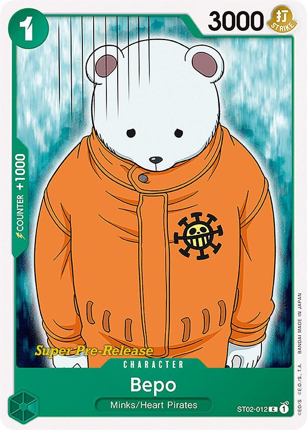 Bepo (ST02-012) [Super Pre-Release Starter Deck 2: Worst Generation] | Jack's On Queen