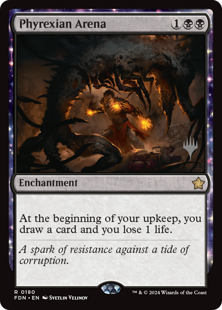 Phyrexian Arena [Foundations Promos] | Jack's On Queen