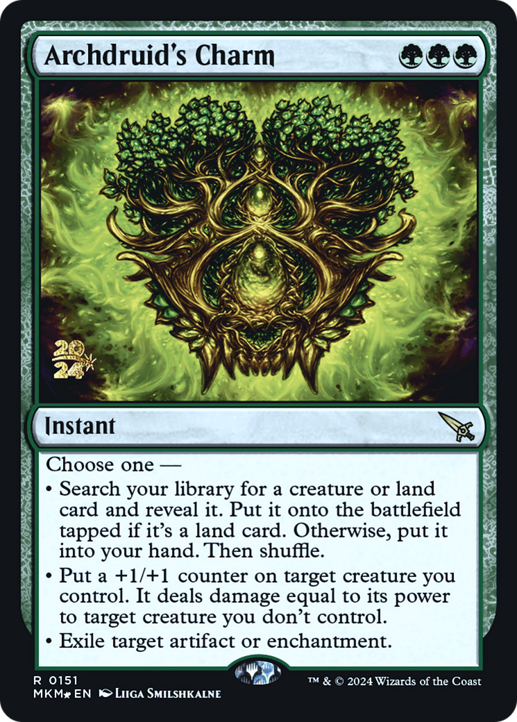 Archdruid's Charm [Murders at Karlov Manor Prerelease Promos] | Jack's On Queen