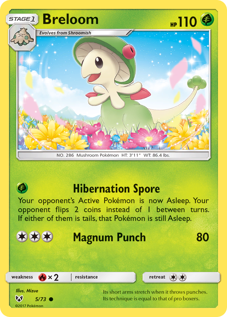 Breloom (5/73) [Sun & Moon: Shining Legends] | Jack's On Queen