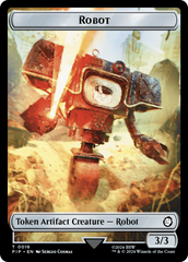 Robot // Food (0014) Double-Sided Token [Fallout Tokens] | Jack's On Queen