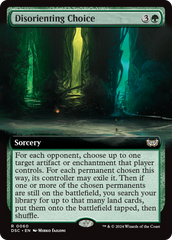 Disorienting Choice (Extended Art) [Duskmourn: House of Horror Commander] | Jack's On Queen