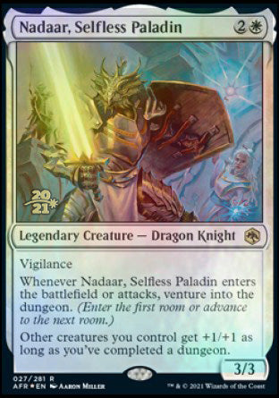 Nadaar, Selfless Paladin [Dungeons & Dragons: Adventures in the Forgotten Realms Prerelease Promos] | Jack's On Queen