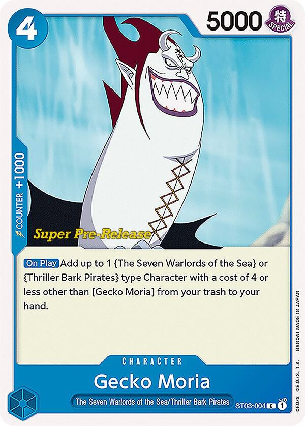 Gecko Moria (ST03-004) [Super Pre-Release Starter Deck 3: The Seven Warlords of the Sea] | Jack's On Queen