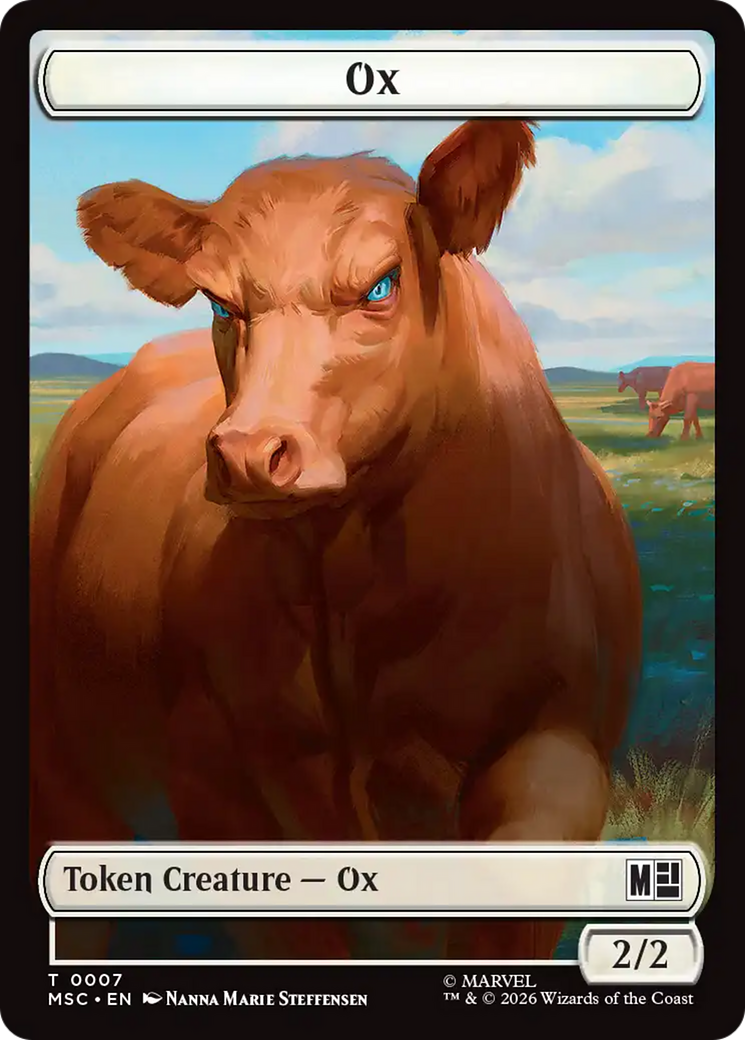 Ox (007) // Construct (014) Double-Sided Token [Marvel Super Heroes Commander Tokens] | Jack's On Queen