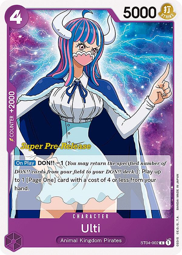Ulti (ST04-002) [Super Pre-Release Starter Deck 4: Animal Kingdom Pirates] | Jack's On Queen