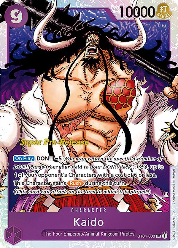 Kaido (003) (ST04-003) [Super Pre-Release Starter Deck 4: Animal Kingdom Pirates] | Jack's On Queen
