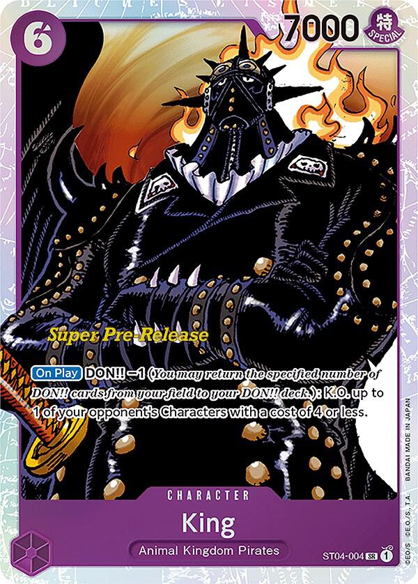 King (ST04-004) [Super Pre-Release Starter Deck 4: Animal Kingdom Pirates] | Jack's On Queen