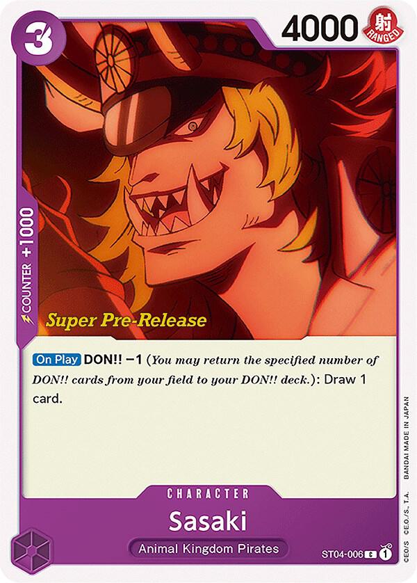 Sasaki (ST04-006) [Super Pre-Release Starter Deck 4: Animal Kingdom Pirates] | Jack's On Queen