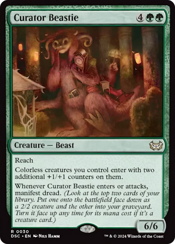 Curator Beastie (Extended Art) [Duskmourn: House of Horror Commander] | Jack's On Queen