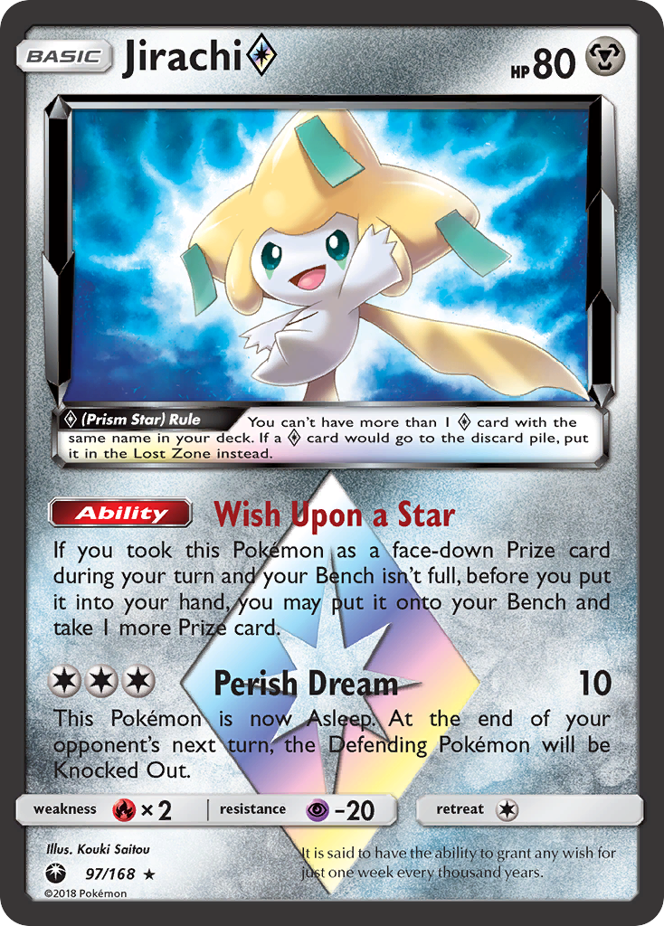Jirachi (97/168) (Prism Star) [Sun & Moon: Celestial Storm] | Jack's On Queen