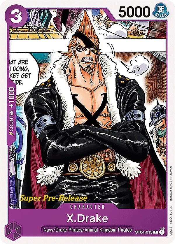 X.Drake (ST04-013) [Super Pre-Release Starter Deck 4: Animal Kingdom Pirates] | Jack's On Queen