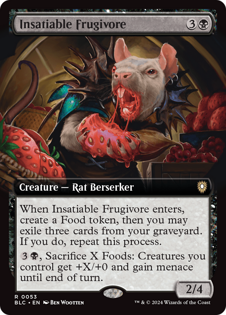 Insatiable Frugivore (Extended Art) [Bloomburrow Commander] | Jack's On Queen