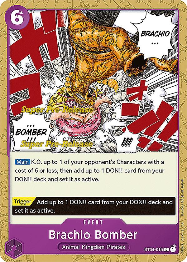 Brachio Bomber (ST04-015) [Super Pre-Release Starter Deck 4: Animal Kingdom Pirates] | Jack's On Queen