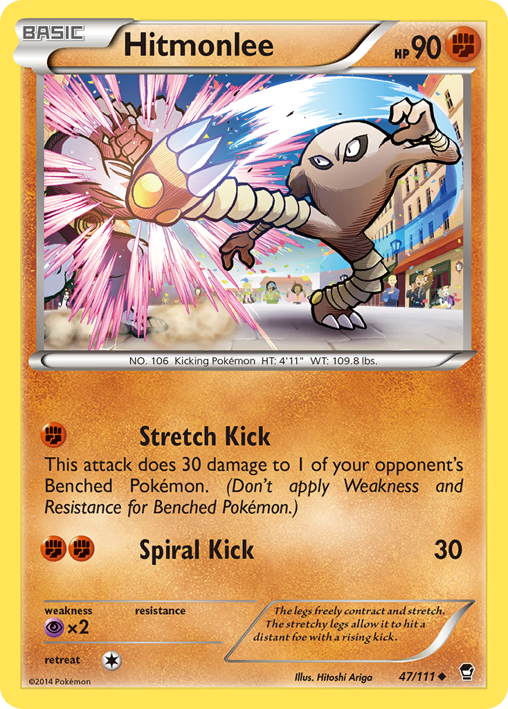 Hitmonlee (47/111) [XY: Furious Fists] | Jack's On Queen