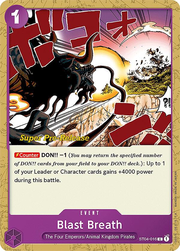 Blast Breath (ST04-016) [Super Pre-Release Starter Deck 4: Animal Kingdom Pirates] | Jack's On Queen