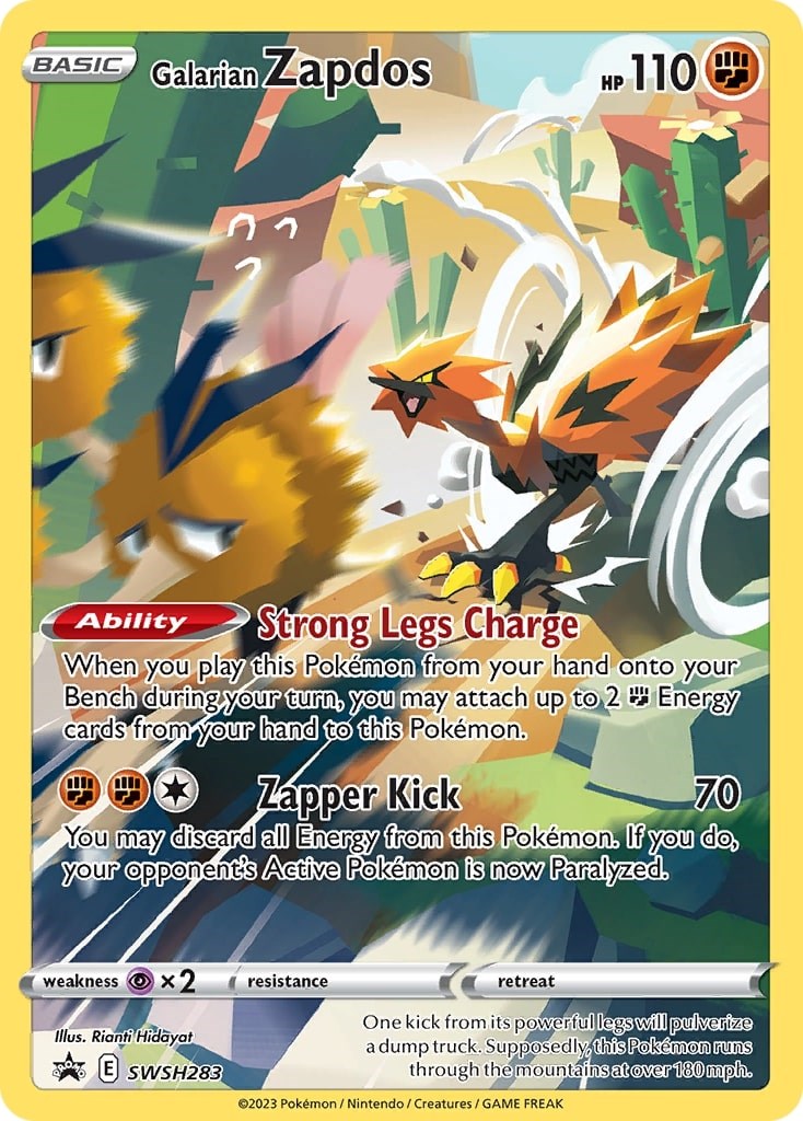 Galarian Zapdos (SWSH283) [Sword & Shield: Black Star Promos] | Jack's On Queen