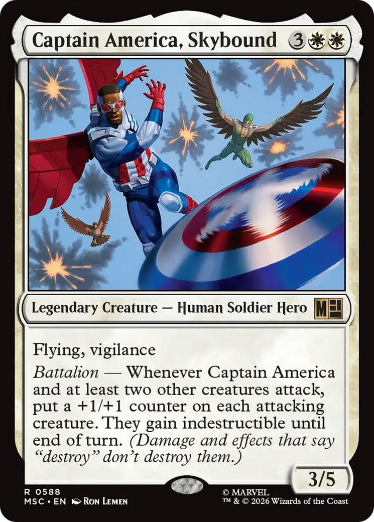 Captain America, Skybound [Marvel Super Heroes Commander] | Jack's On Queen