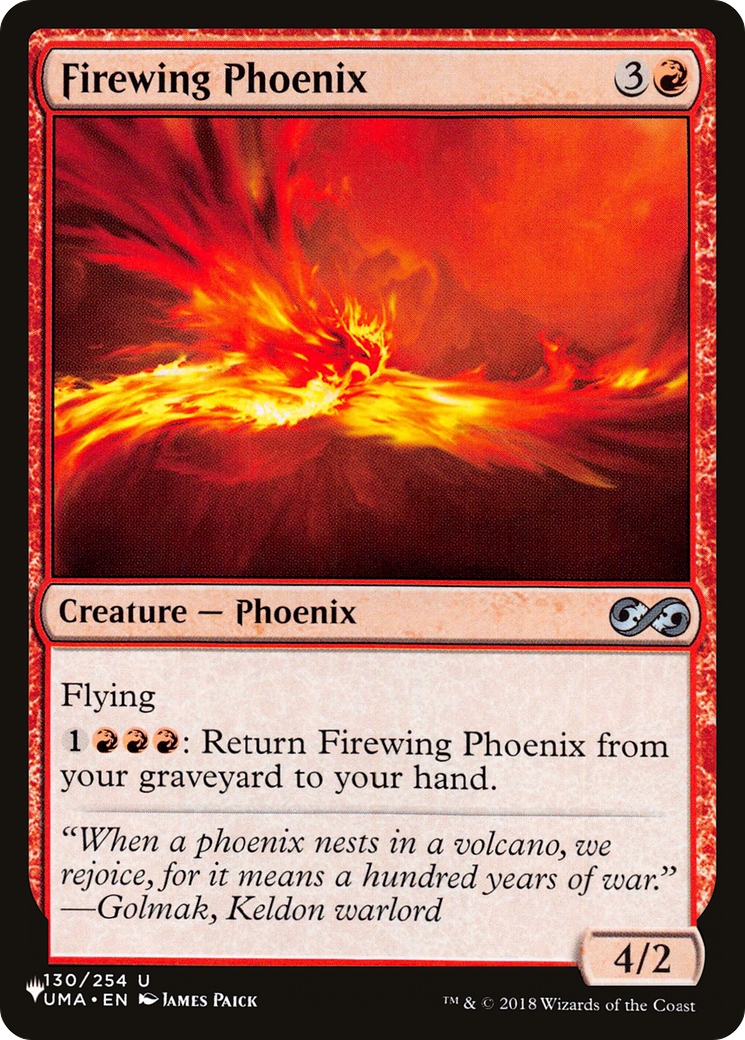 Firewing Phoenix [The List] | Jack's On Queen