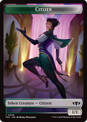 Eldrazi // Citizen Double-Sided Token [Tarkir: Dragonstorm Commander Tokens] | Jack's On Queen