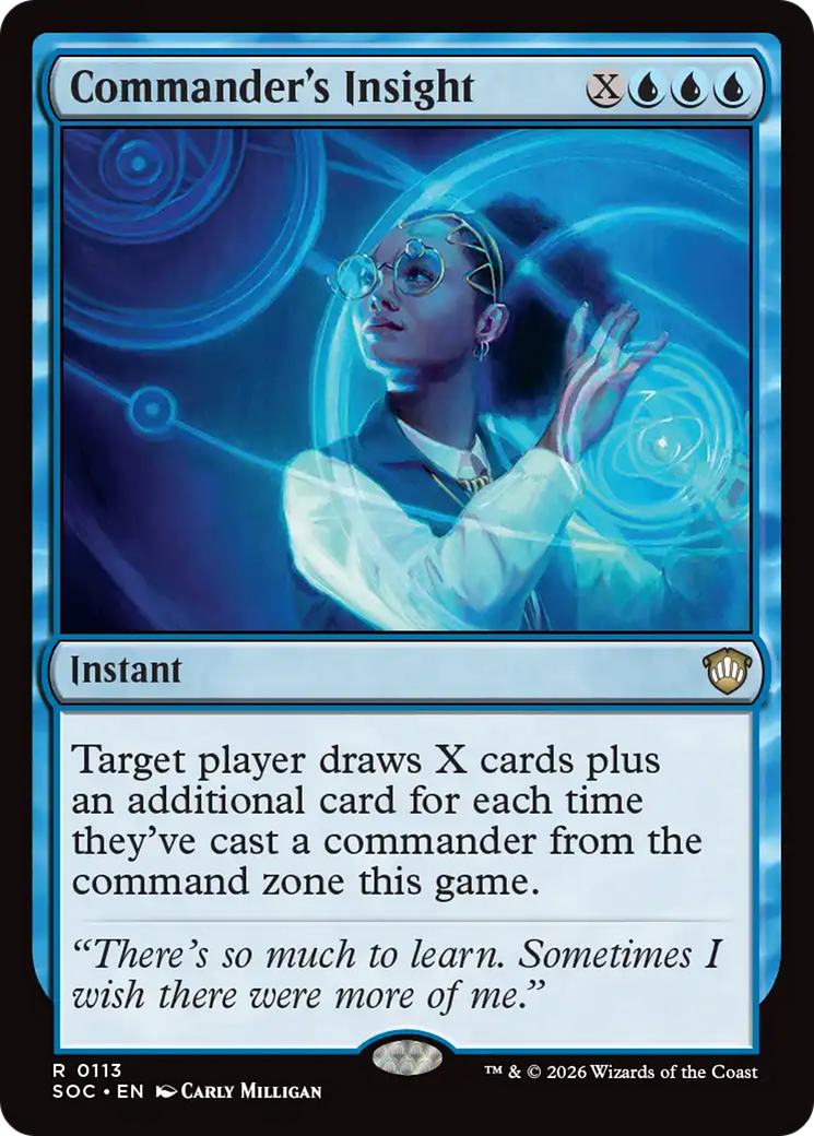 Commander's Insight [Secrets of Strixhaven Commander] | Jack's On Queen
