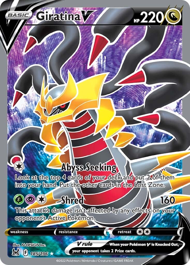 Giratina V (185/196) [Sword & Shield: Lost Origin] | Jack's On Queen