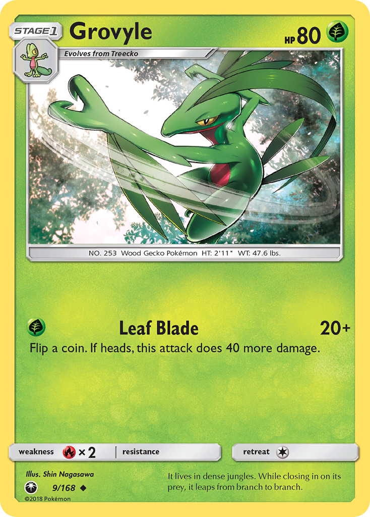 Grovyle (9/168) [Sun & Moon: Celestial Storm] | Jack's On Queen