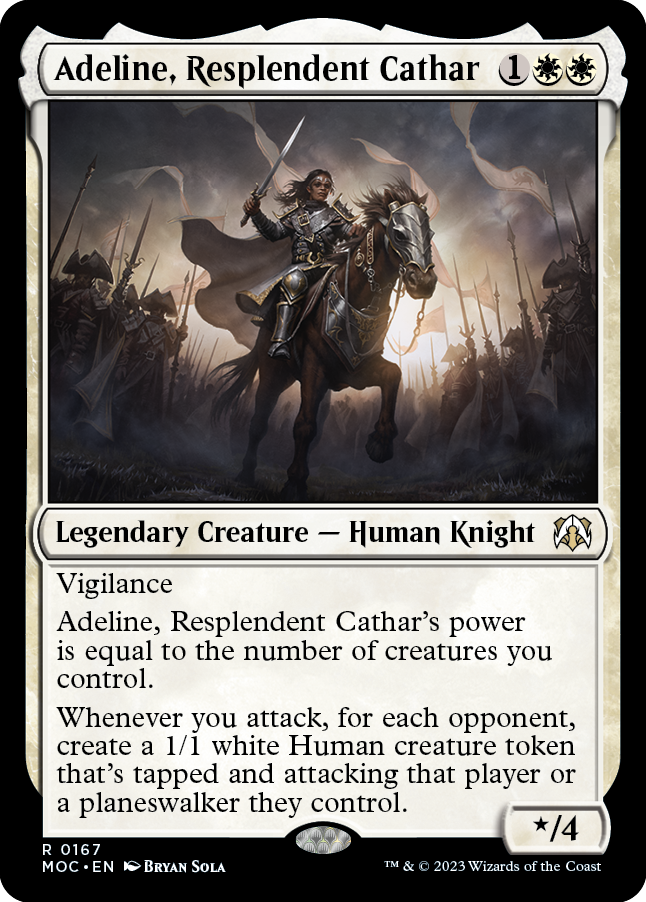 Adeline, Resplendent Cathar [March of the Machine Commander] | Jack's On Queen