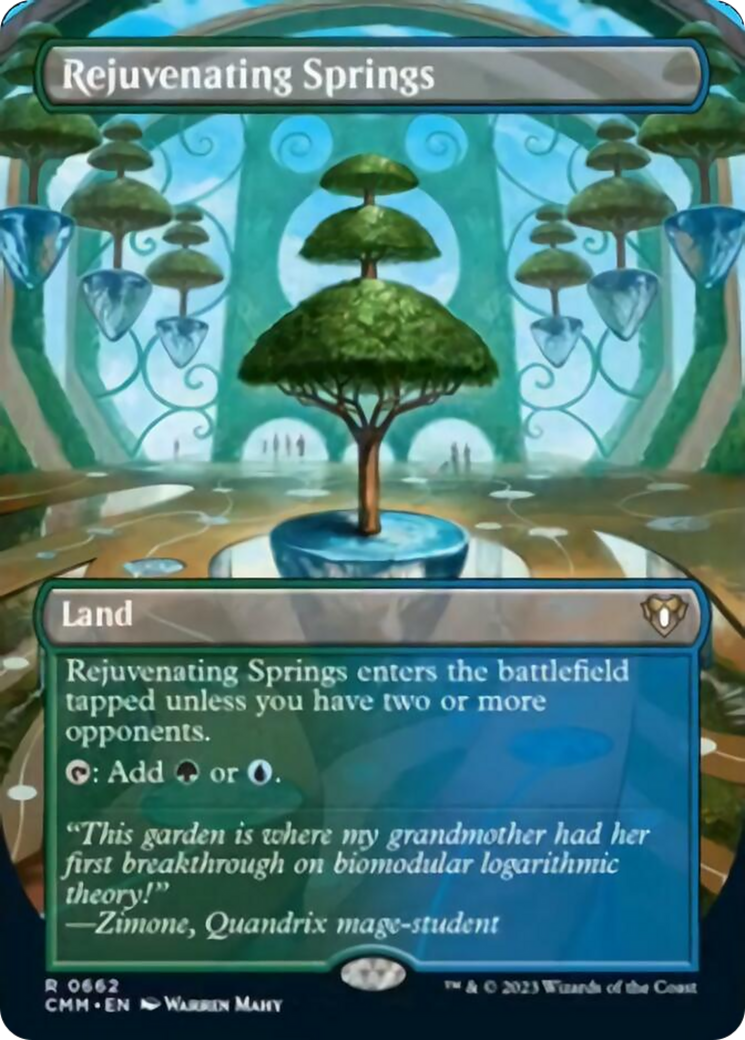 Rejuvenating Springs (Borderless Alternate Art) [Commander Masters] | Jack's On Queen