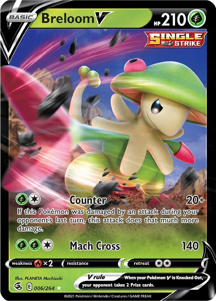 Breloom V (006/264) [Sword & Shield: Fusion Strike] | Jack's On Queen