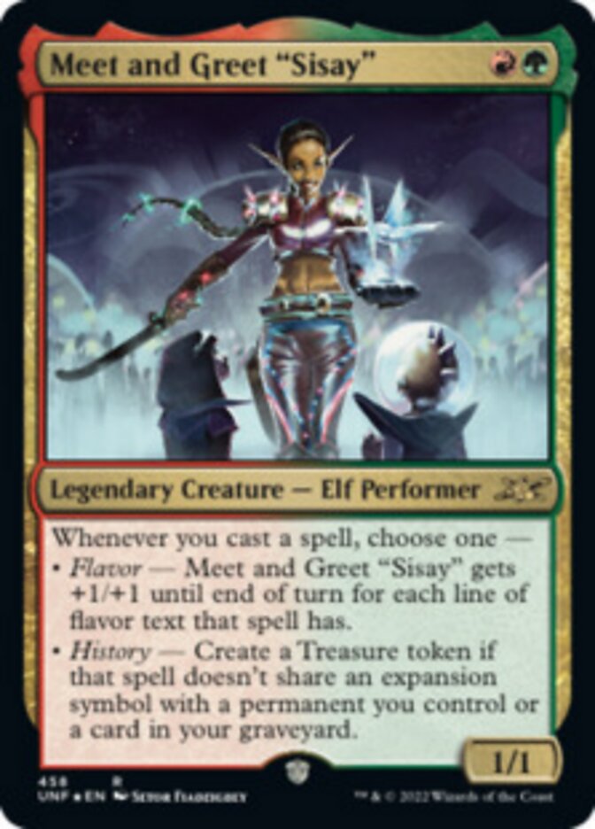 Meet and Greet "Sisay" (Galaxy Foil) [Unfinity] | Jack's On Queen