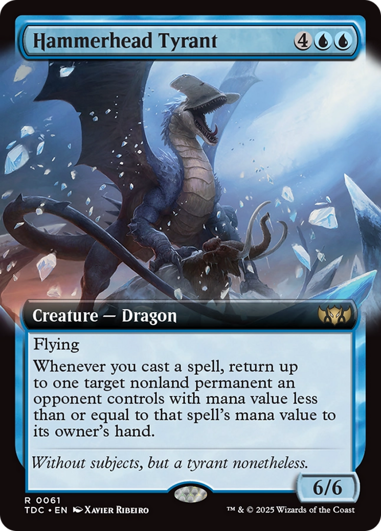 Hammerhead Tyrant (Extended Art) [Tarkir: Dragonstorm Commander] | Jack's On Queen