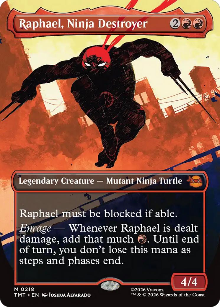 Raphael, Ninja Destroyer (Borderless) [Teenage Mutant Ninja Turtles] | Jack's On Queen
