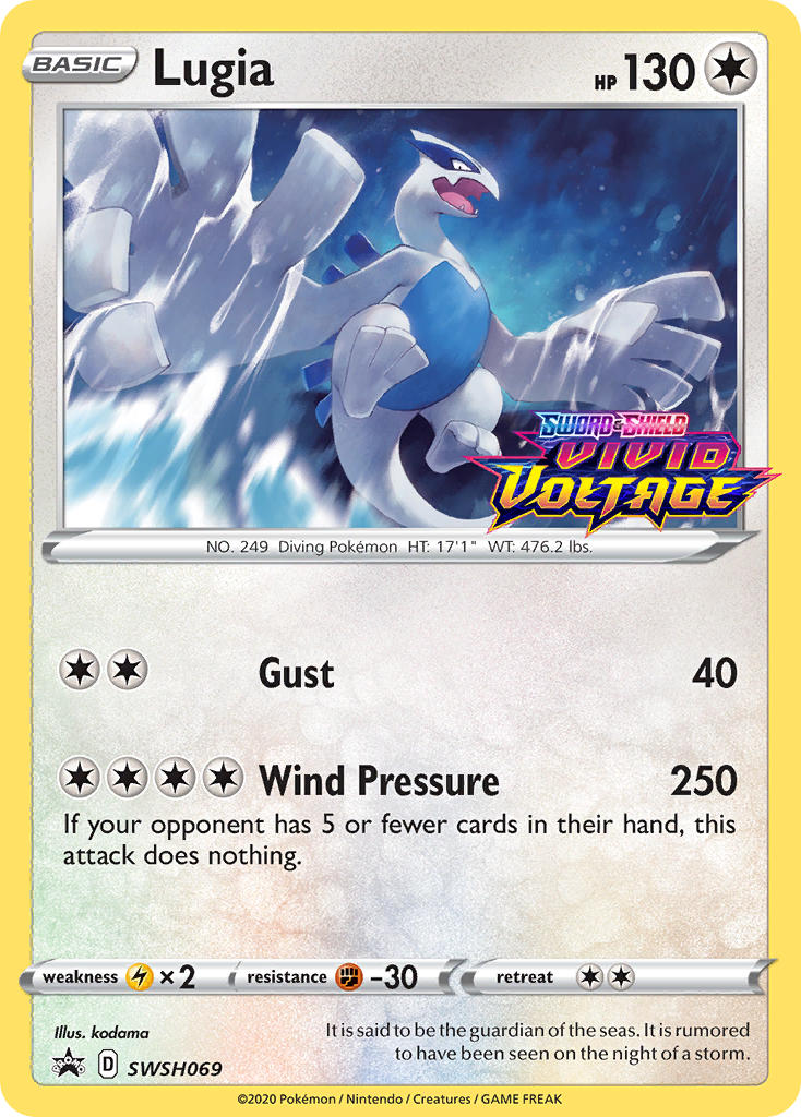 Lugia (SWSH069) (Prerelease Promo) [Sword & Shield: Black Star Promos] | Jack's On Queen