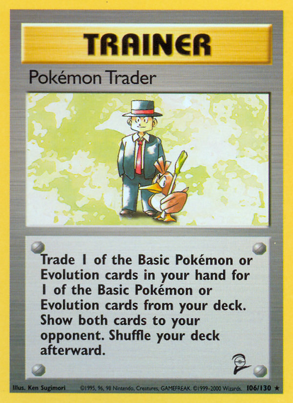 Pokemon Trader (106/130) [Base Set 2] | Jack's On Queen