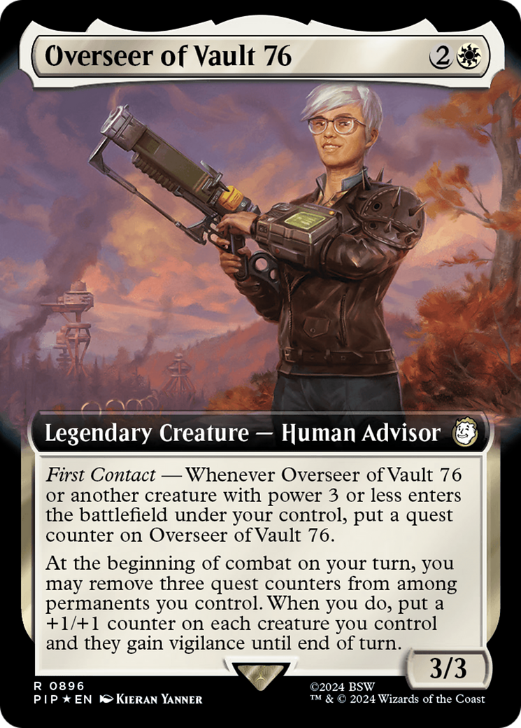 Overseer of Vault 76 (Extended Art) (Surge Foil) [Fallout] | Jack's On Queen