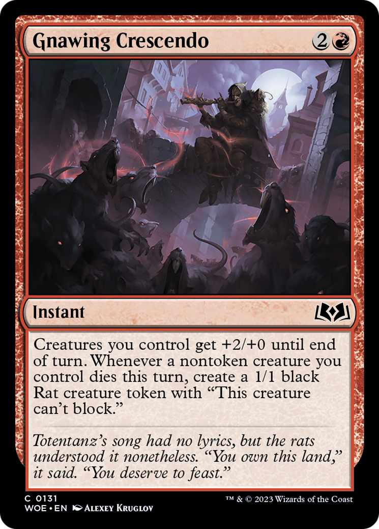 Gnawing Crescendo [Wilds of Eldraine] | Jack's On Queen