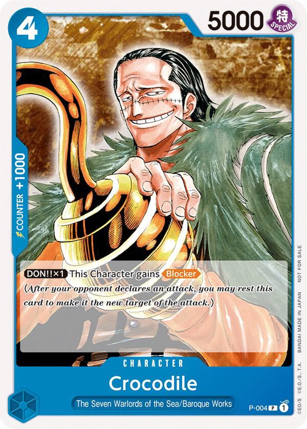 Crocodile (Promotion Pack 2022) (P-004) [One Piece Promotion Cards] | Jack's On Queen