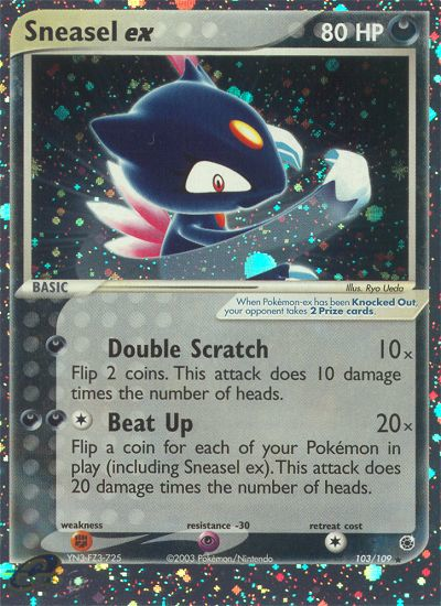 Sneasel ex (103/109) [EX: Ruby & Sapphire] | Jack's On Queen